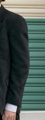 Green door and arm